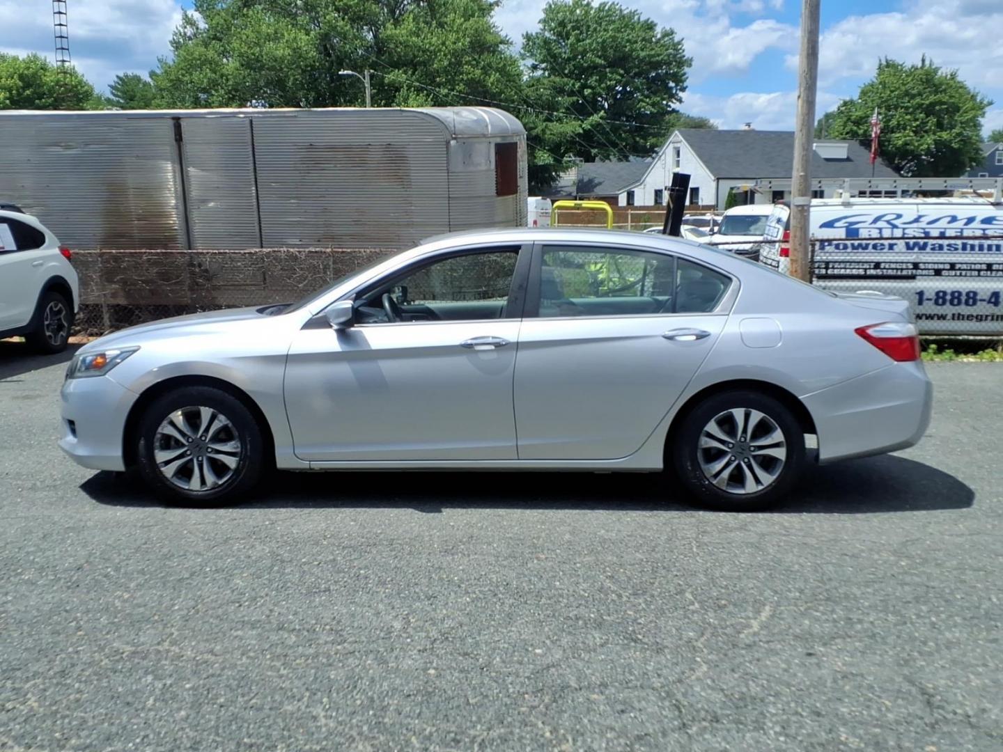 2015 Silver Honda Accord LX (1HGCR2F3XFA) with an 2.4L 4 Cylinder Fuel Injected engine, Automatic transmission, located at 50 Eastern Blvd., Essex, MD, 21221, (410) 686-3444, 39.304367, -76.484947- Photo#1