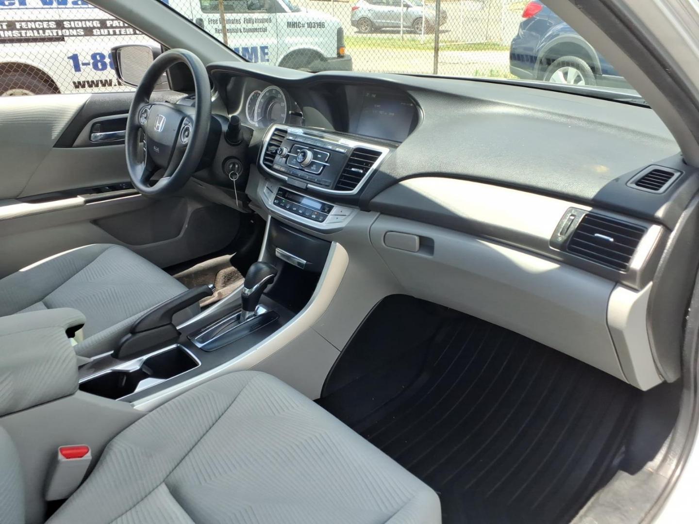 2015 Silver Honda Accord LX (1HGCR2F3XFA) with an 2.4L 4 Cylinder Fuel Injected engine, Automatic transmission, located at 50 Eastern Blvd., Essex, MD, 21221, (410) 686-3444, 39.304367, -76.484947- Photo#12