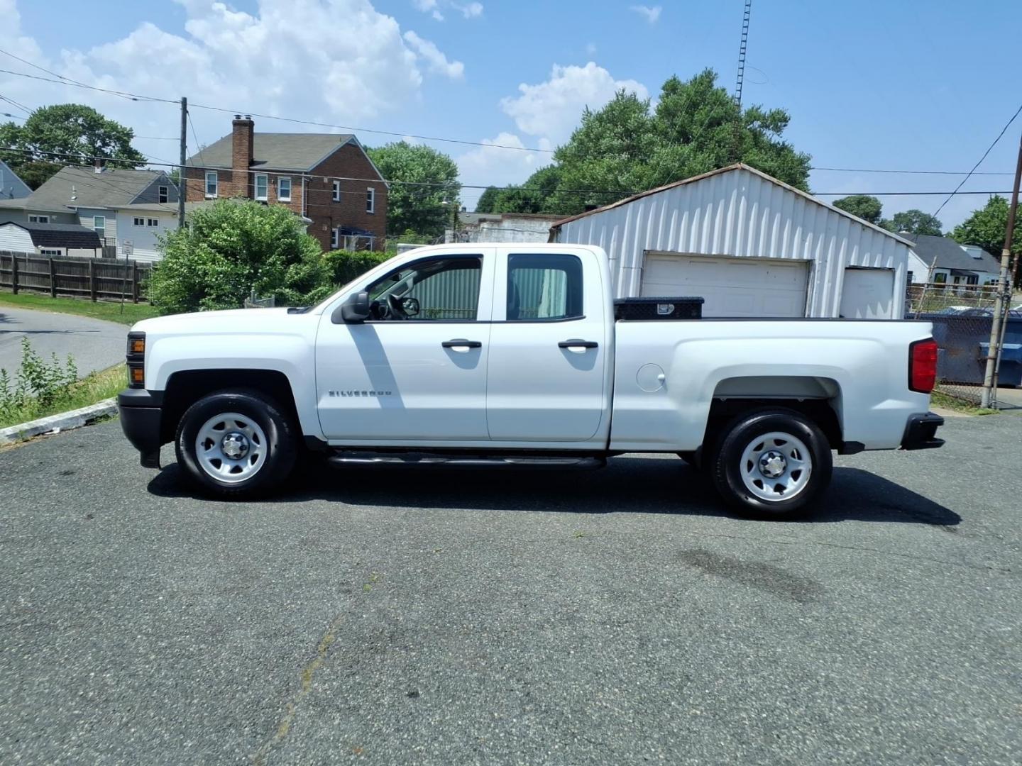 2015 White Chevrolet Silverado 1500 LS (1GCRCPEH1FZ) with an 4.3L EcoTec3 4.3L Flex Fuel V6 285hp 305ft. lbs. Not Specified engine, 6-Speed Automatic w/Overdrive transmission, located at 50 Eastern Blvd., Essex, MD, 21221, (410) 686-3444, 39.304367, -76.484947- Photo#1