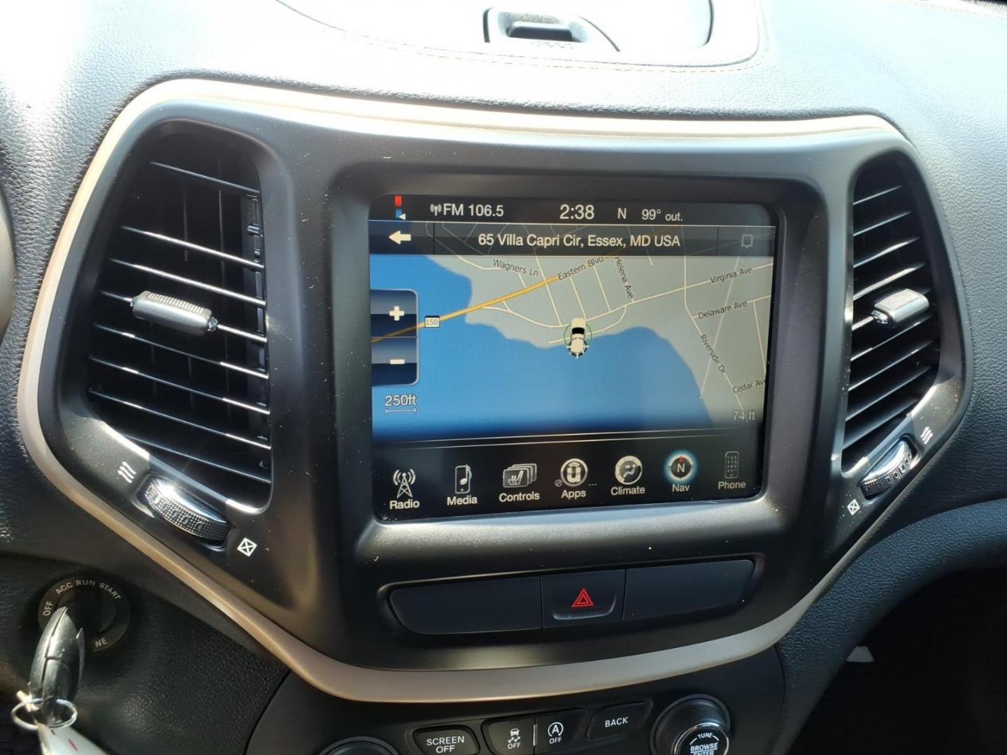 2016 Blue Jeep Cherokee Latitude (1C4PJMCS2GW) with an 3.2L 6 Cylinder Sequential-Port F.I. engine, Automatic transmission, located at 50 Eastern Blvd., Essex, MD, 21221, (410) 686-3444, 39.304367, -76.484947- Photo#16
