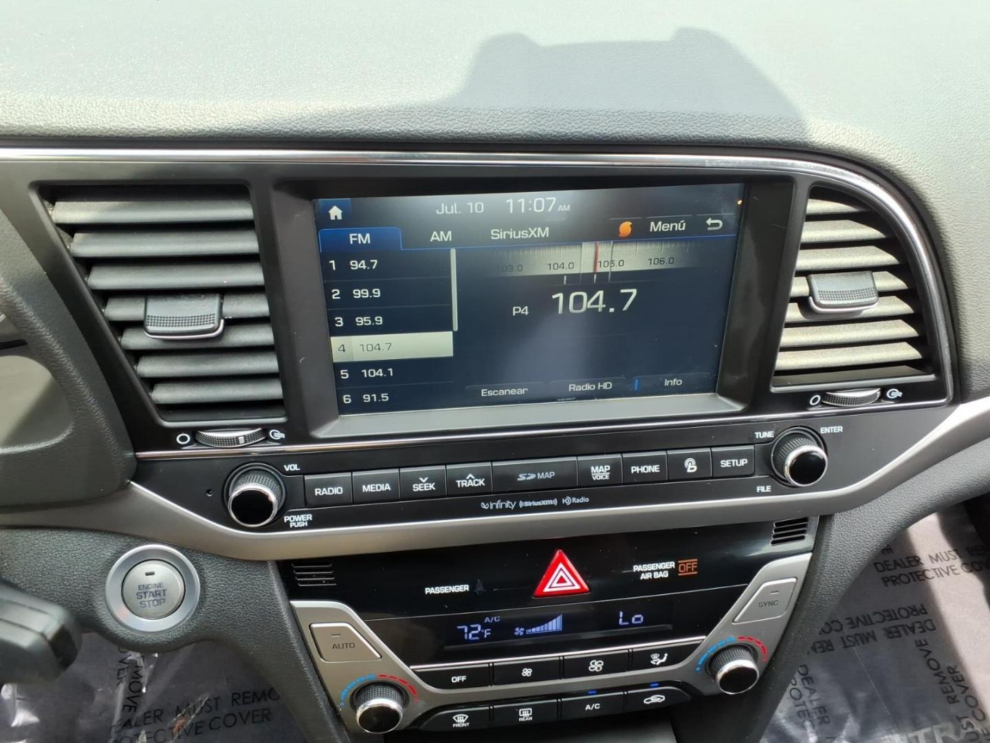 2017 Gray Hyundai ELANTRA Limited (5NPD84LF7HH) with an 2.0L 4 Cylinder Sequential-Port F.I. engine, Automatic transmission, located at 50 Eastern Blvd., Essex, MD, 21221, (410) 686-3444, 39.304367, -76.484947- Photo#18