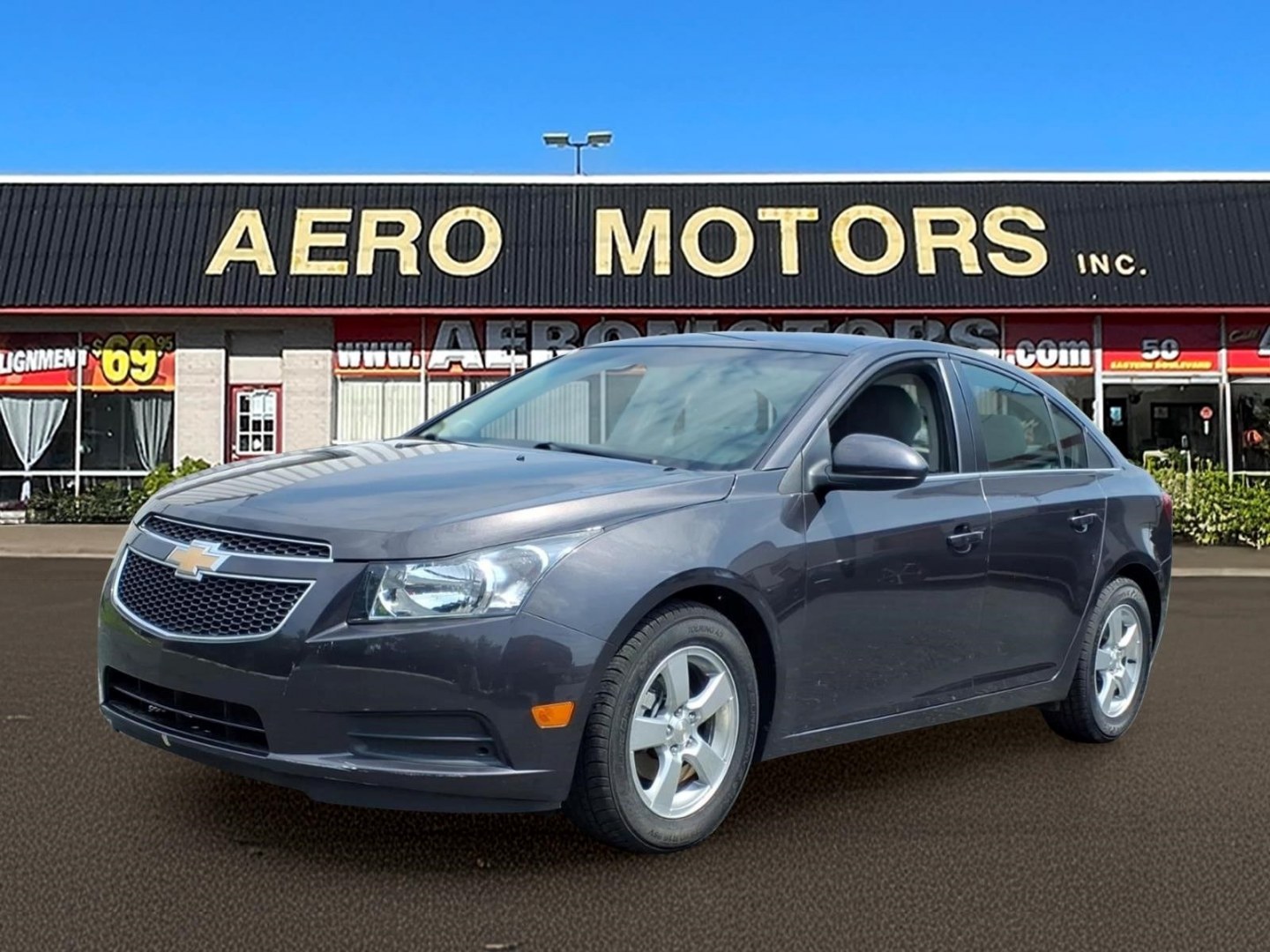 2014 Gray Chevrolet Cruze 1LT Auto (1G1PC5SB0E7) with an 1.4L 4 Cylinder Sequential-Port F.I. engine, Automatic transmission, located at 50 Eastern Blvd., Essex, MD, 21221, (410) 686-3444, 39.304367, -76.484947- Photo#0