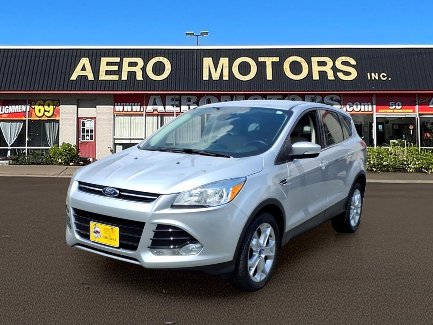 2013 Silver Ford Escape SEL (1FMCU0HX3DU) with an 1.6L 4 Cylinder Turbocharged engine, Automatic transmission, located at 50 Eastern Blvd., Essex, MD, 21221, (410) 686-3444, 39.304367, -76.484947- Photo#0