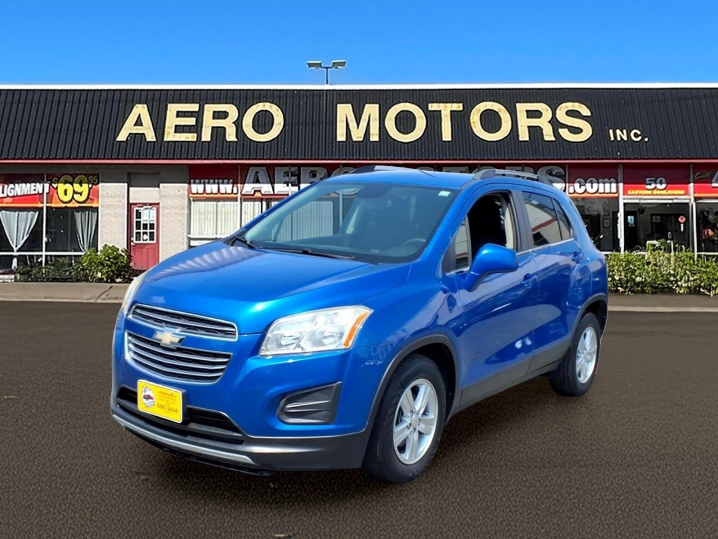 2015 Blue Chevrolet Trax LT (KL7CJLSB1FB) with an 1.4L 4 Cylinder Sequential-Port F.I. engine, Automatic transmission, located at 50 Eastern Blvd., Essex, MD, 21221, (410) 686-3444, 39.304367, -76.484947- Photo#0