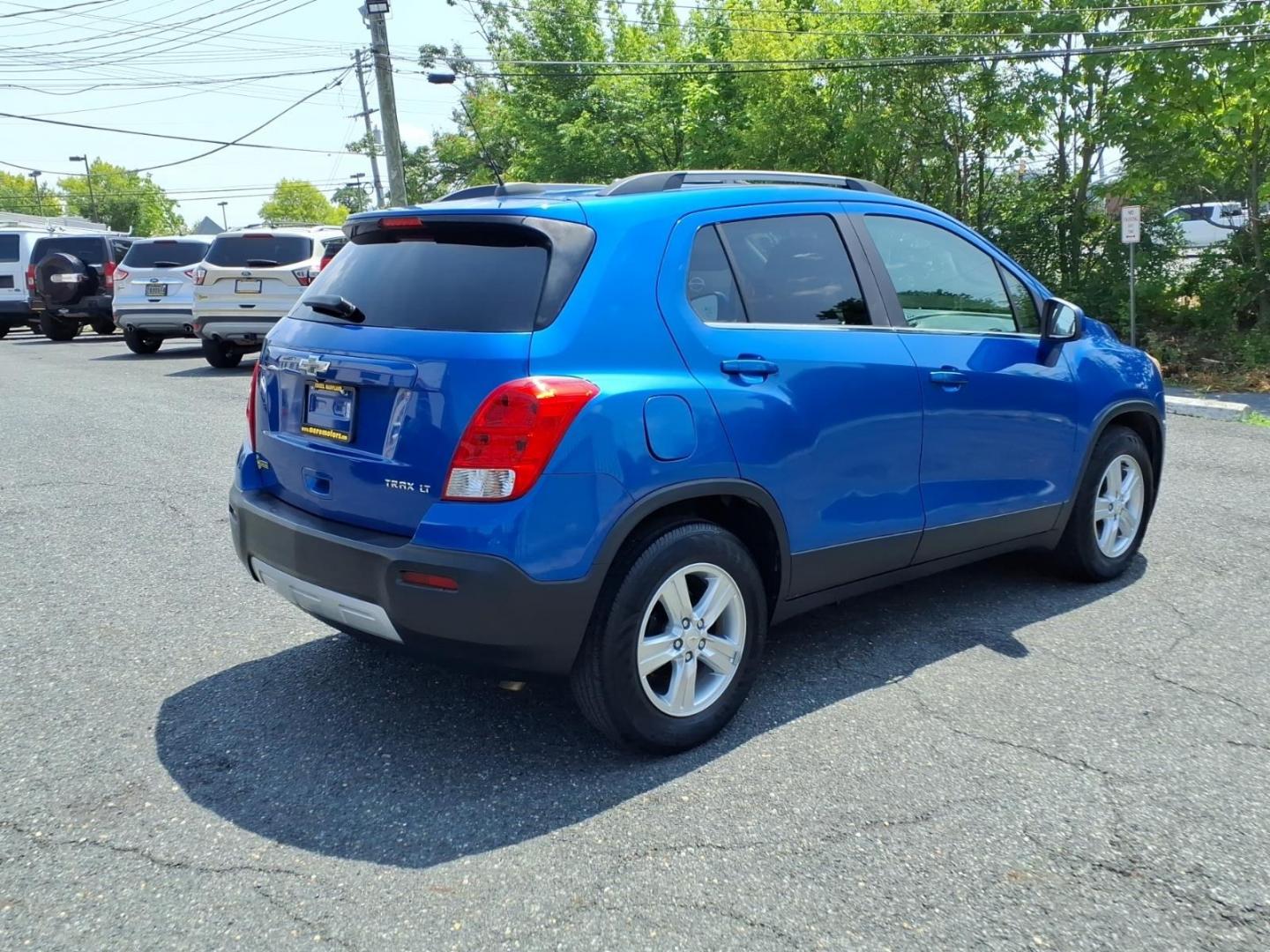 2015 Blue Chevrolet Trax LT (KL7CJLSB1FB) with an 1.4L 4 Cylinder Sequential-Port F.I. engine, Automatic transmission, located at 50 Eastern Blvd., Essex, MD, 21221, (410) 686-3444, 39.304367, -76.484947- Photo#4