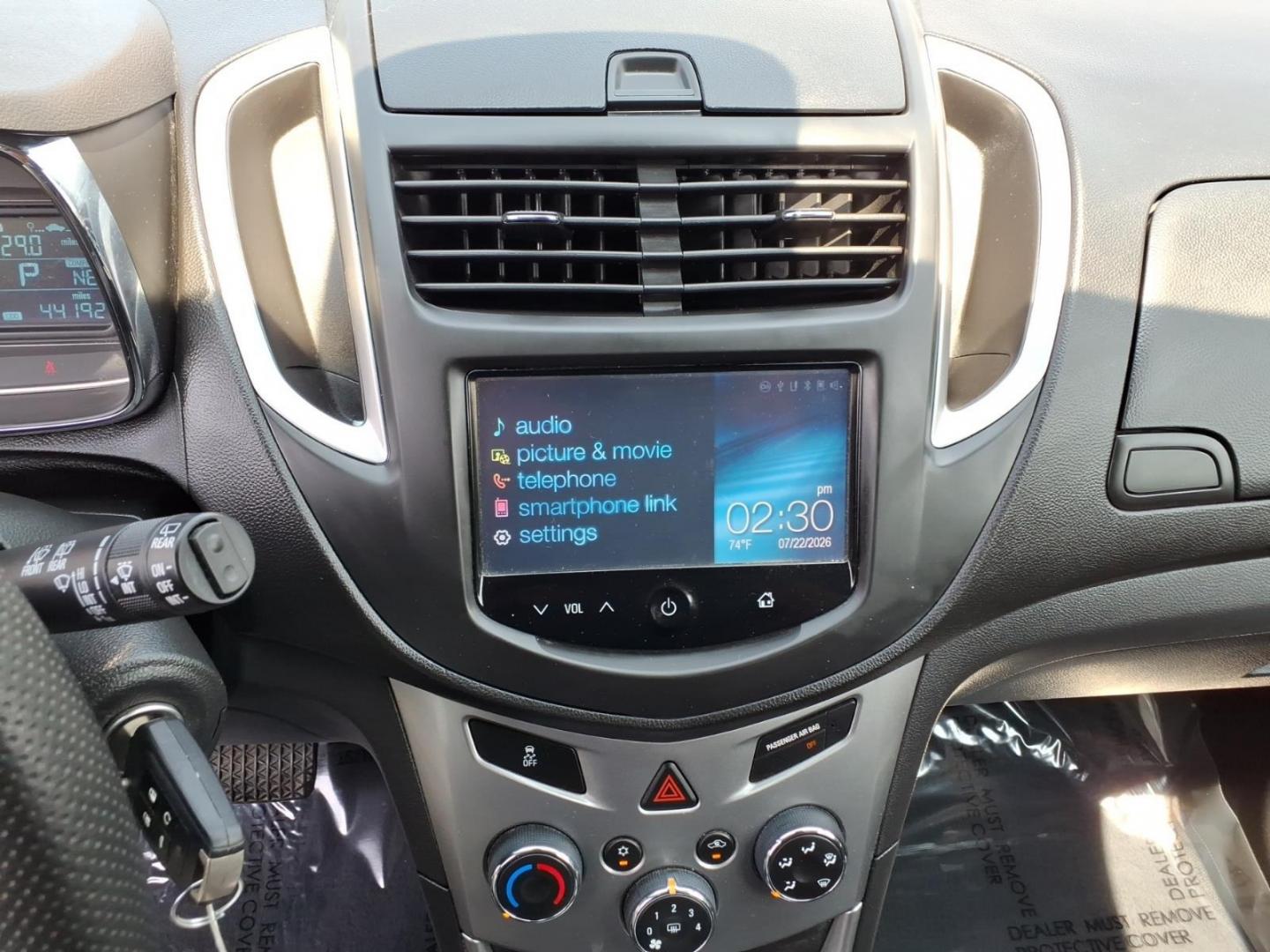 2015 Blue Chevrolet Trax LT (KL7CJLSB1FB) with an 1.4L 4 Cylinder Sequential-Port F.I. engine, Automatic transmission, located at 50 Eastern Blvd., Essex, MD, 21221, (410) 686-3444, 39.304367, -76.484947- Photo#16