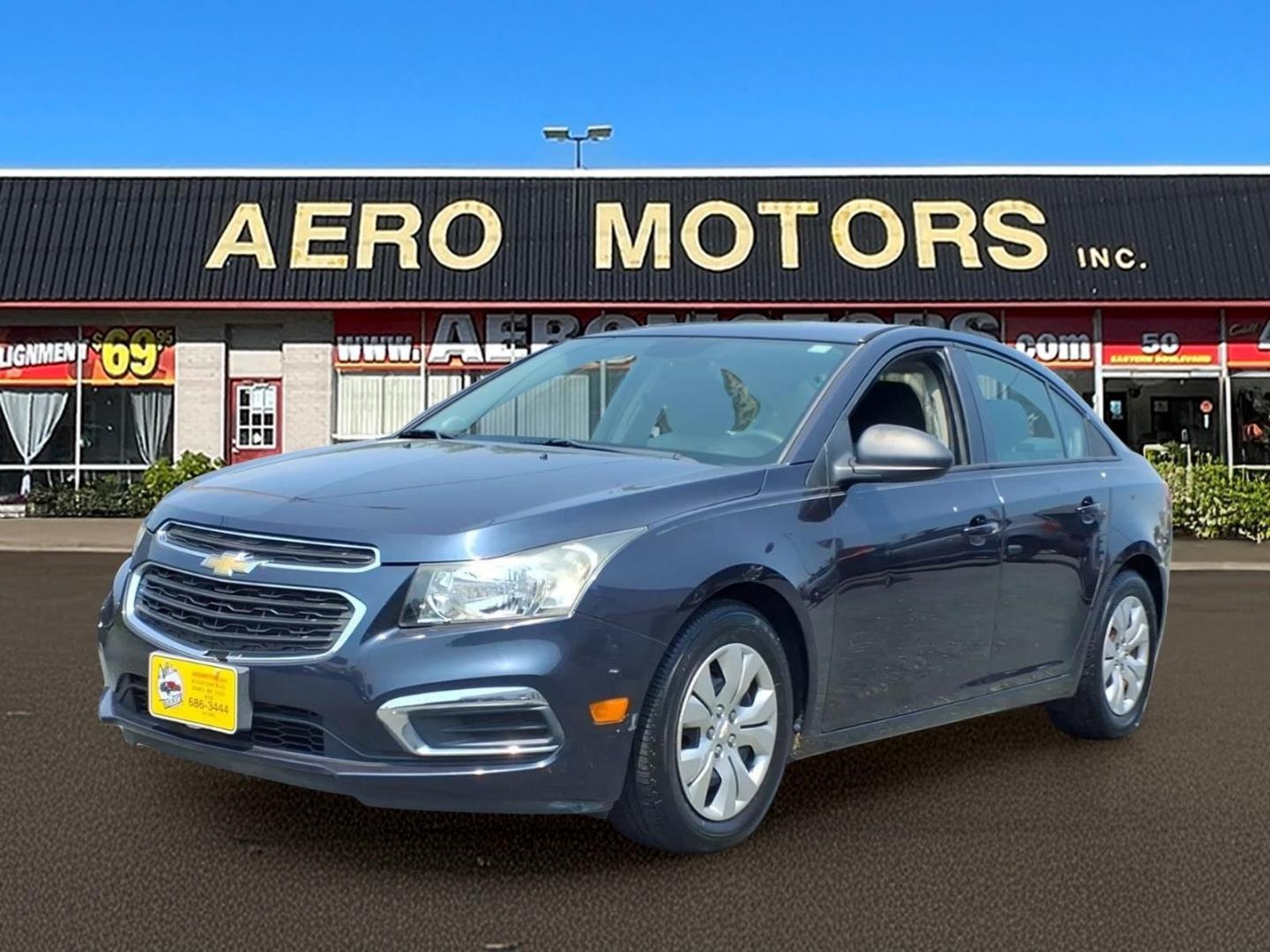 2015 Blue Chevrolet Cruze LS Auto (1G1PA5SG5F7) with an 1.8L 4 Cylinder Sequential-Port F.I. engine, Automatic transmission, located at 50 Eastern Blvd., Essex, MD, 21221, (410) 686-3444, 39.304367, -76.484947- Photo#0