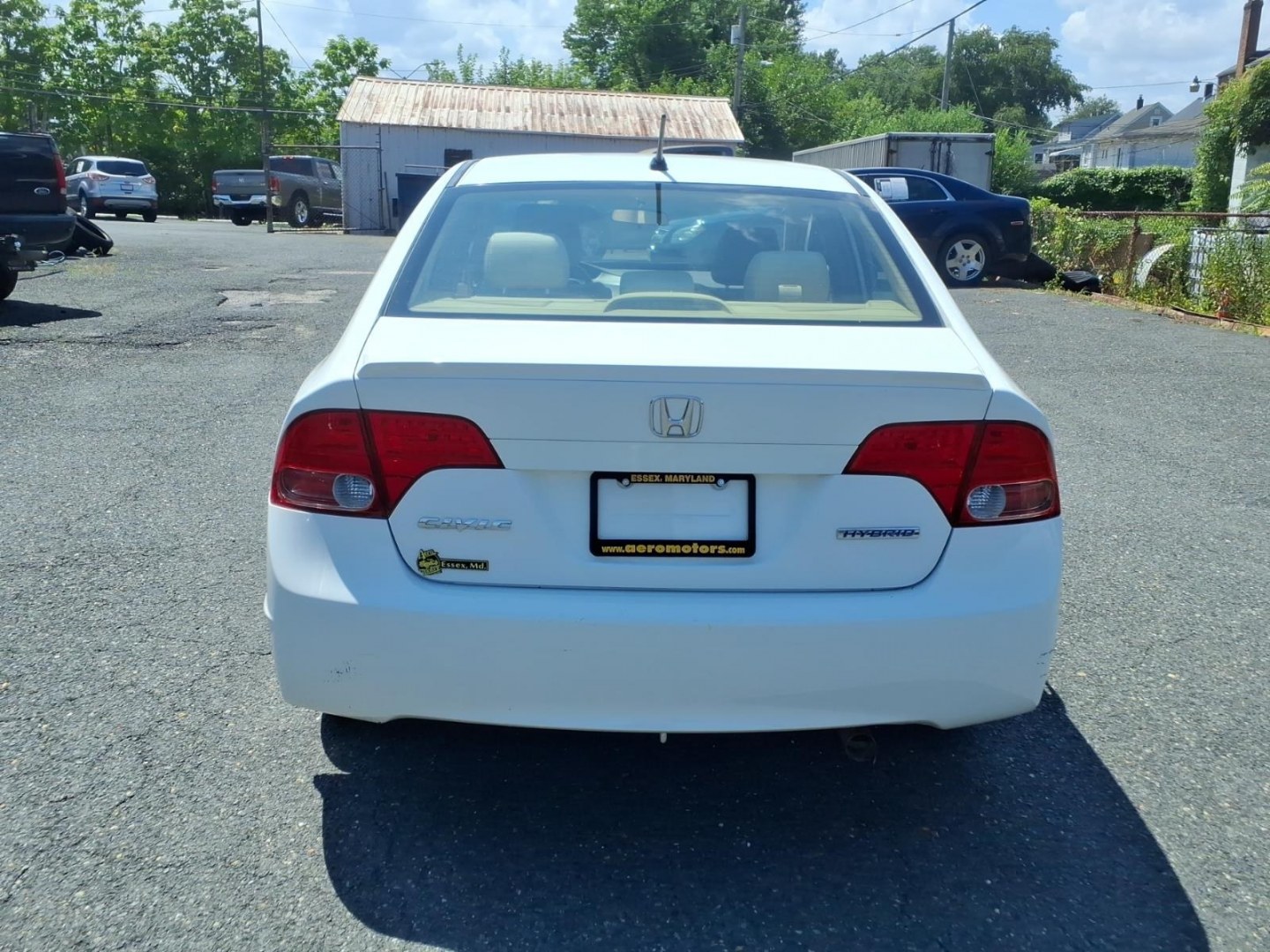 2008 Taffeta White Honda Civic Hybrid (JHMFA36218S) with an 1.3L 1.3L Hybrid I4 110hp 123ft. lbs. Fuel Injected engine, CVT transmission, located at 50 Eastern Blvd., Essex, MD, 21221, (410) 686-3444, 39.304367, -76.484947- Photo#4