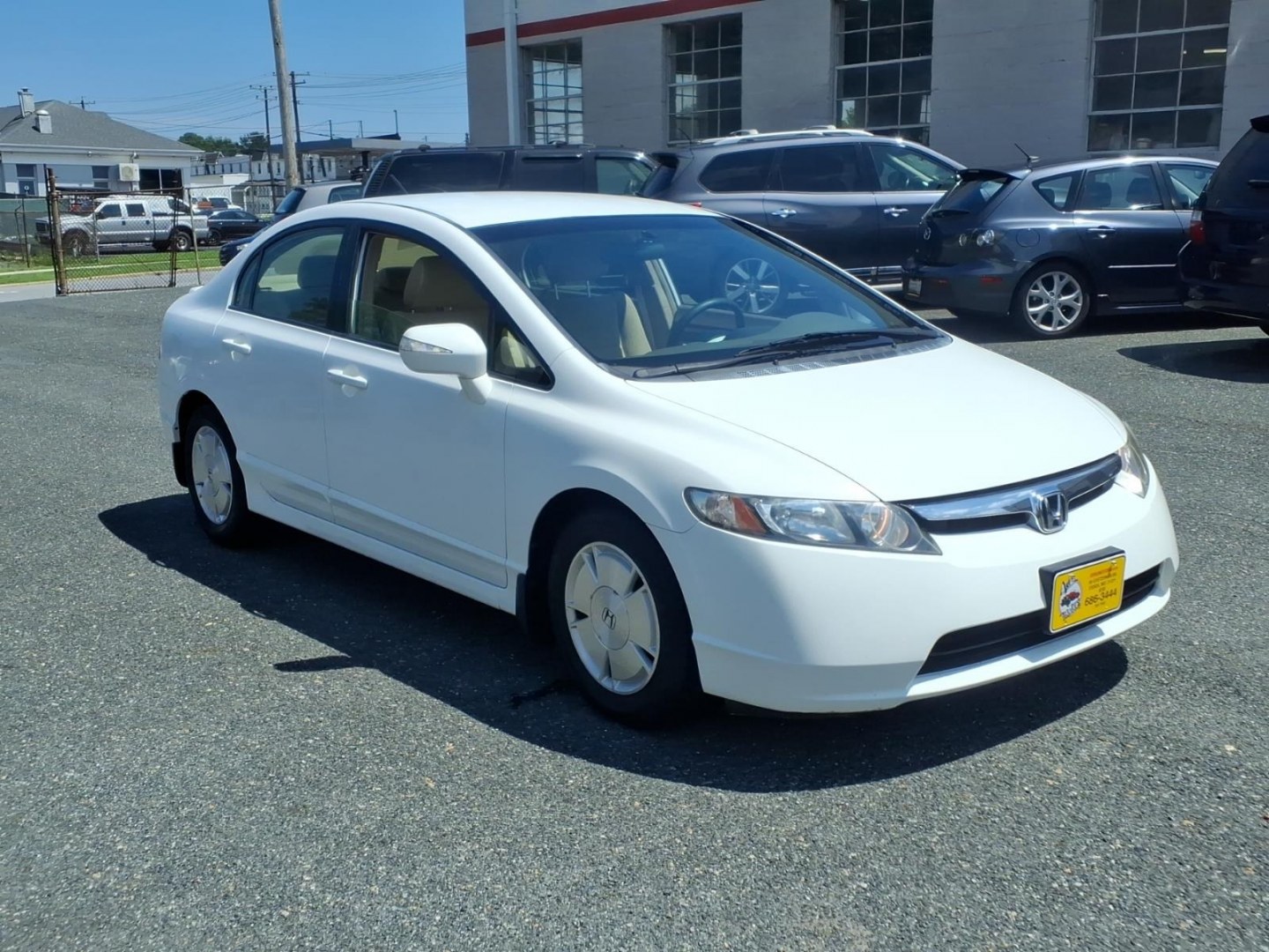 2008 Taffeta White Honda Civic Hybrid (JHMFA36218S) with an 1.3L 1.3L Hybrid I4 110hp 123ft. lbs. Fuel Injected engine, CVT transmission, located at 50 Eastern Blvd., Essex, MD, 21221, (410) 686-3444, 39.304367, -76.484947- Photo#6