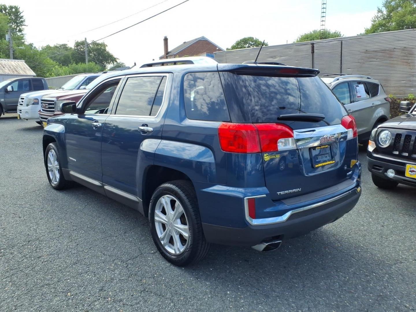 2016 Dark Sapphire Blue Metallic GMC Terrain SLT (2GKFLUEK6G6) with an 2.4L 4 Cylinder Fuel Injected engine, ATAWD transmission, located at 50 Eastern Blvd., Essex, MD, 21221, (410) 686-3444, 39.304367, -76.484947- Photo#2