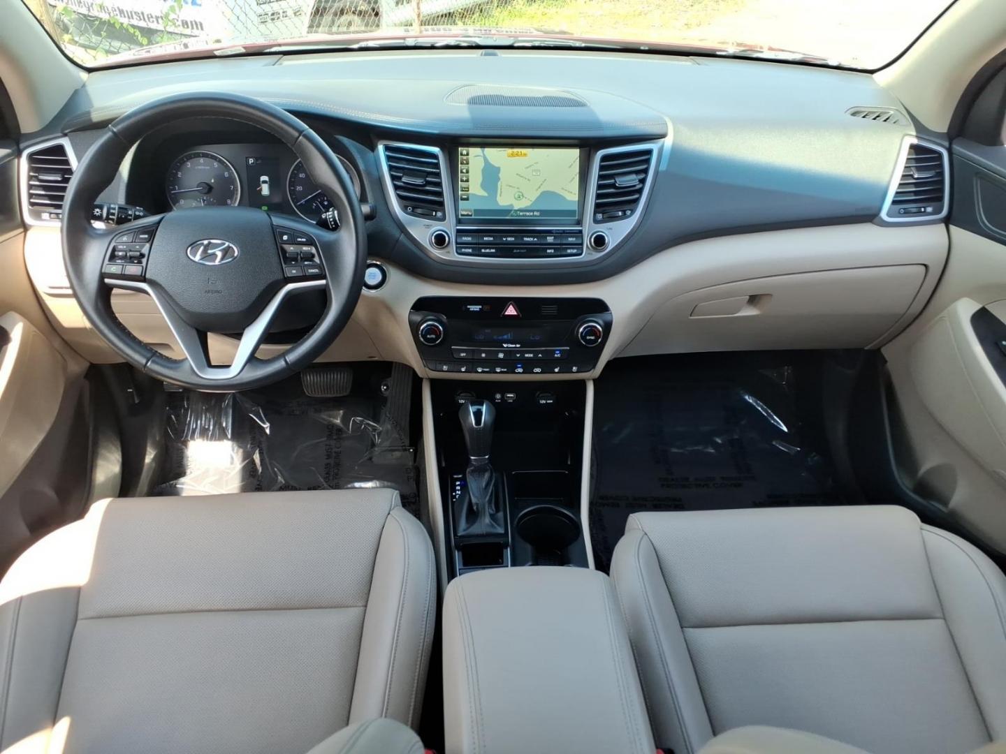 2016 Red Hyundai TUCSON Limited (KM8J3CA26GU) with an 1.6L 4 Cylinder Turbocharged engine, ATAWD transmission, located at 50 Eastern Blvd., Essex, MD, 21221, (410) 686-3444, 39.304367, -76.484947- Photo#14