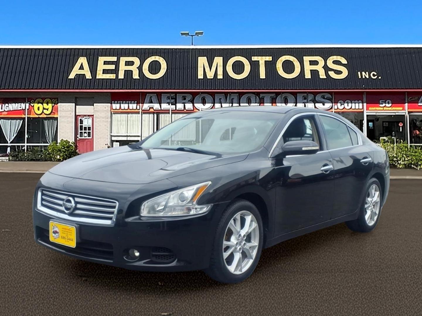 2014 Super Black Kh3 Nissan Maxima 3.5 SV (1N4AA5APXEC) with an 3.5L 3.5L V6 290hp 261ft. lbs. Sequential-Port F.I. engine, CVT transmission, located at 50 Eastern Blvd., Essex, MD, 21221, (410) 686-3444, 39.304367, -76.484947- Photo#0