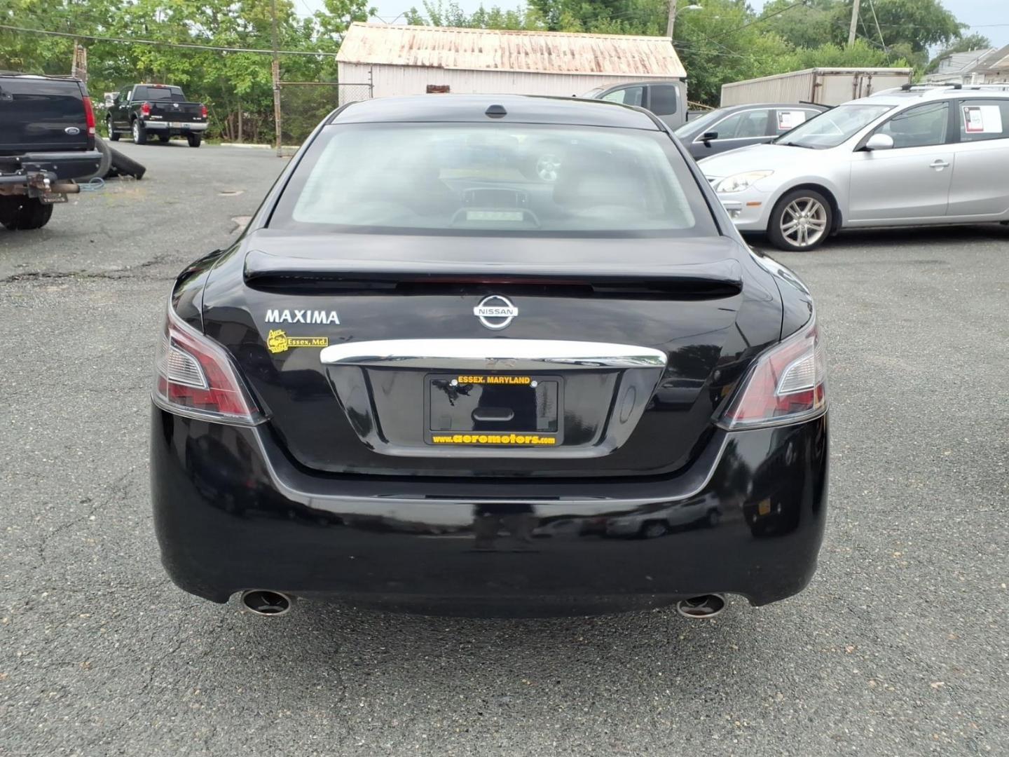 2014 Super Black Kh3 Nissan Maxima 3.5 SV (1N4AA5APXEC) with an 3.5L 3.5L V6 290hp 261ft. lbs. Sequential-Port F.I. engine, CVT transmission, located at 50 Eastern Blvd., Essex, MD, 21221, (410) 686-3444, 39.304367, -76.484947- Photo#3