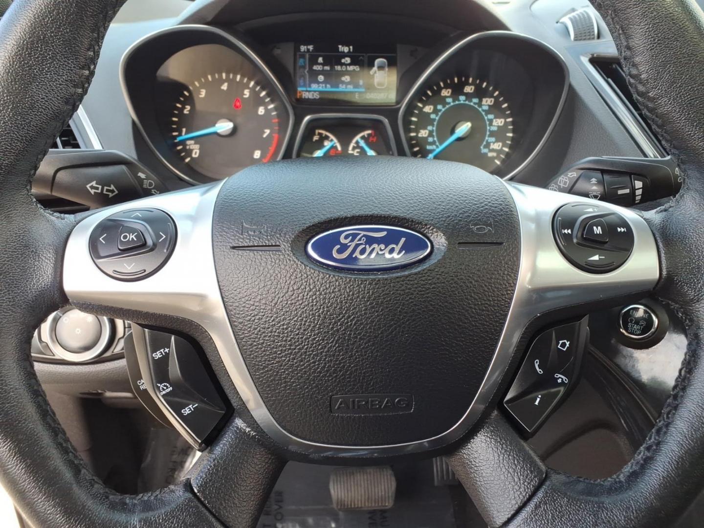 2013 White Platinum Metallic Tri-Coat Ford Escape Titanium (1FMCU0J91DU) with an 2.0L 4 Cylinder Turbocharged engine, AT4X4 transmission, located at 50 Eastern Blvd., Essex, MD, 21221, (410) 686-3444, 39.304367, -76.484947- Photo#17