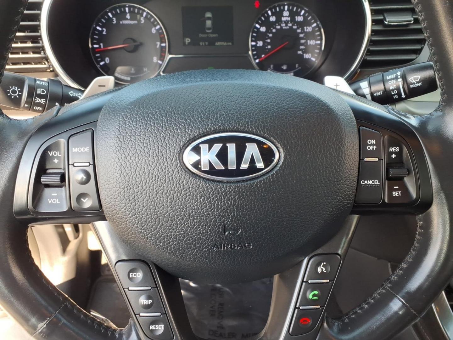 2013 Bright Silver Kia Optima SX (5XXGR4A62DG) with an 2.0L 2.0L Turbo I4 274hp 269ft. lbs. Turbocharged engine, 6-Speed Automatic Sportmatic transmission, located at 50 Eastern Blvd., Essex, MD, 21221, (410) 686-3444, 39.304367, -76.484947- Photo#21