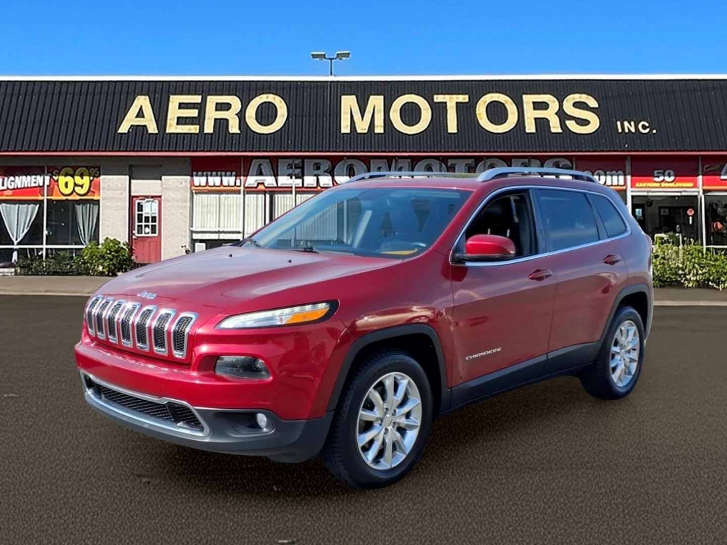 2016 Red Jeep Cherokee Limited (1C4PJMDS5GW) with an 3.2L 6 Cylinder Sequential-Port F.I. engine, ATAWD transmission, located at 50 Eastern Blvd., Essex, MD, 21221, (410) 686-3444, 39.304367, -76.484947- Photo#0
