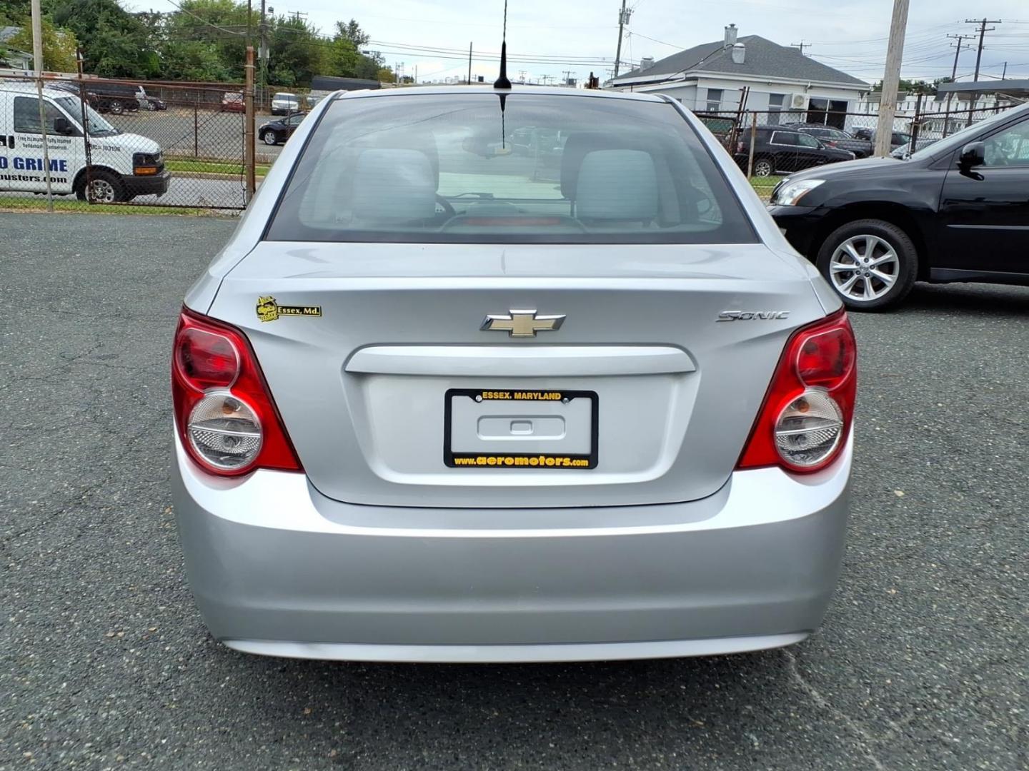 2012 Silver Chevrolet Sonic LS (1G1JA5SH3C4) with an 1.8L 4 Cylinder Sequential-Port F.I. engine, Automatic transmission, located at 50 Eastern Blvd., Essex, MD, 21221, (410) 686-3444, 39.304367, -76.484947- Photo#3