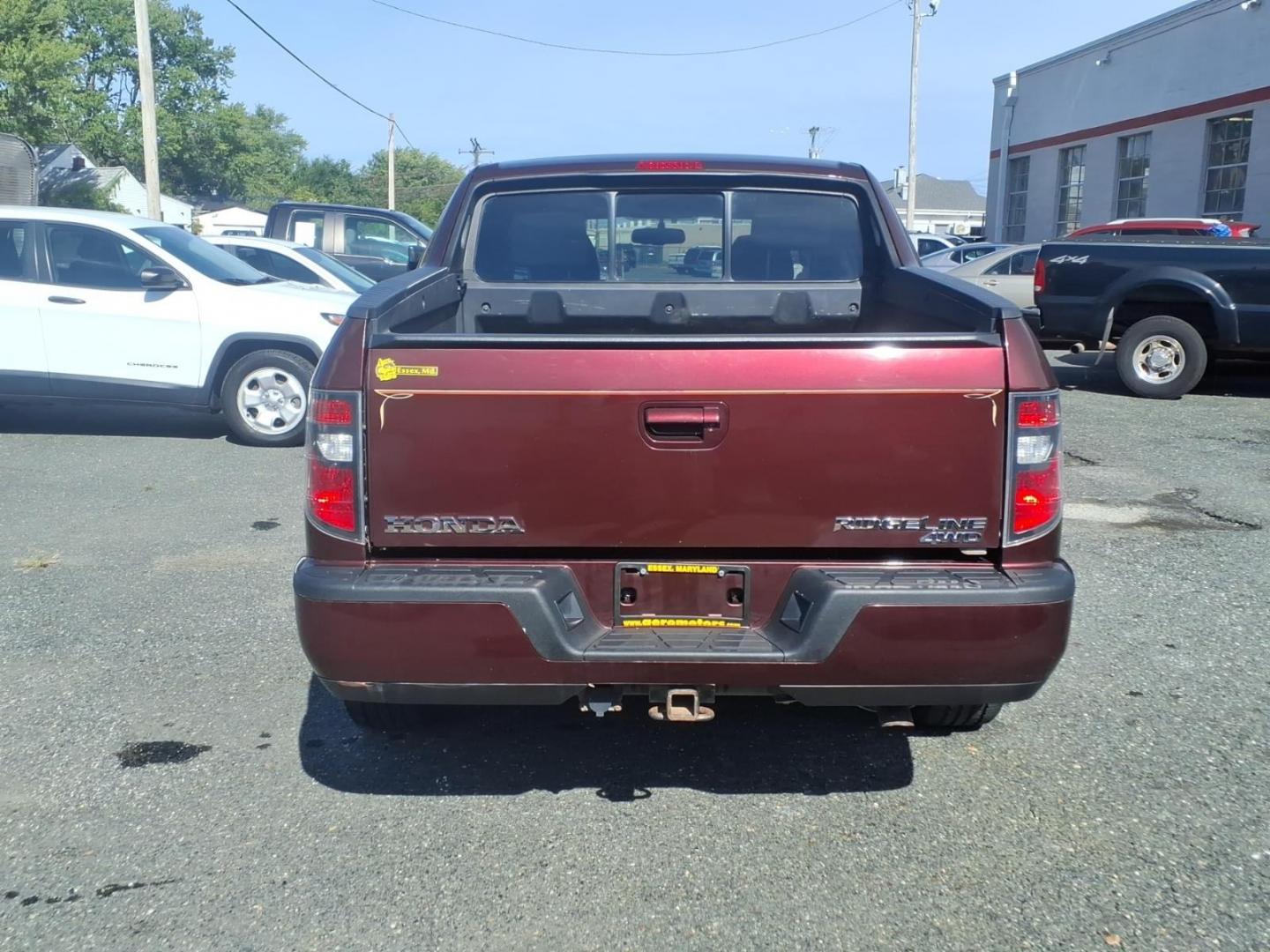2013 Burgundy Honda Ridgeline RTS (5FPYK1F42DB) with an 3.5L 6 Cylinder Sequential-Port F.I. engine, ATV6 transmission, located at 50 Eastern Blvd., Essex, MD, 21221, (410) 686-3444, 39.304367, -76.484947- Photo#3