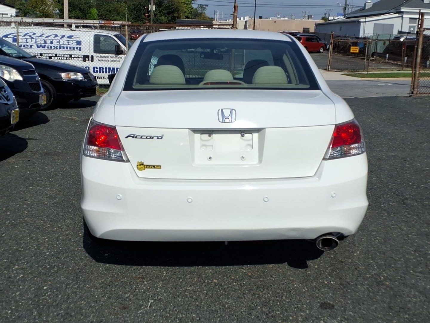 2008 White Honda Accord EX (1HGCP26778A) with an 2.4L 4 Cylinder Sequential-Port F.I. engine, Automatic transmission, located at 50 Eastern Blvd., Essex, MD, 21221, (410) 686-3444, 39.304367, -76.484947- Photo#3