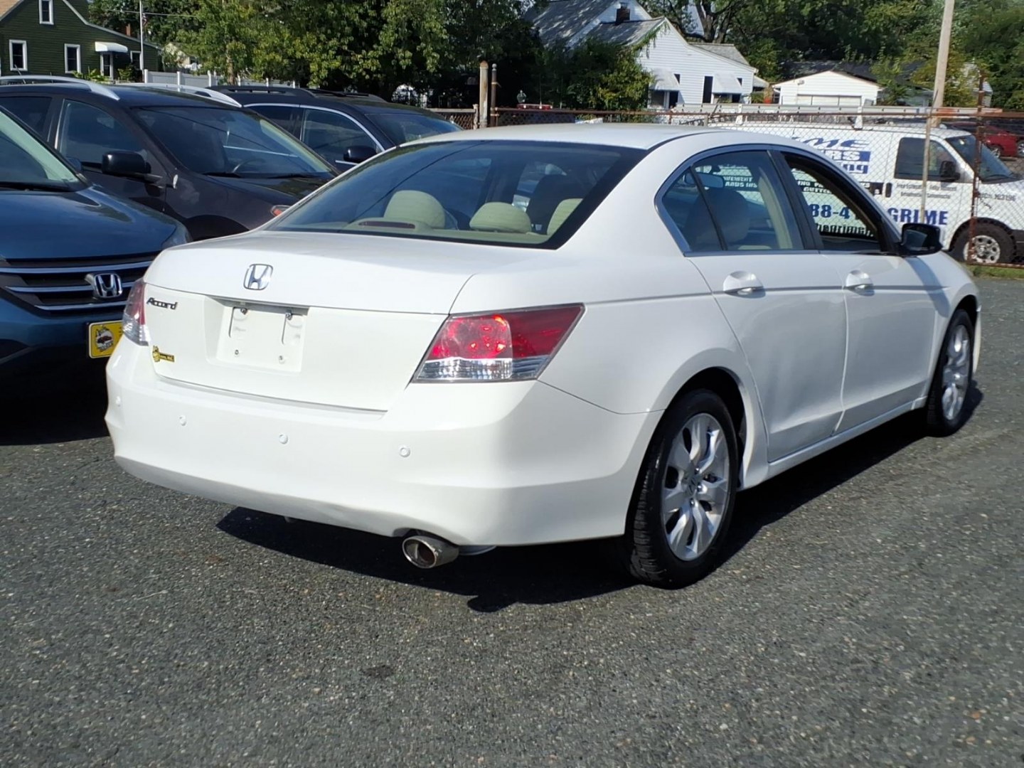 2008 White Honda Accord EX (1HGCP26778A) with an 2.4L 4 Cylinder Sequential-Port F.I. engine, Automatic transmission, located at 50 Eastern Blvd., Essex, MD, 21221, (410) 686-3444, 39.304367, -76.484947- Photo#4