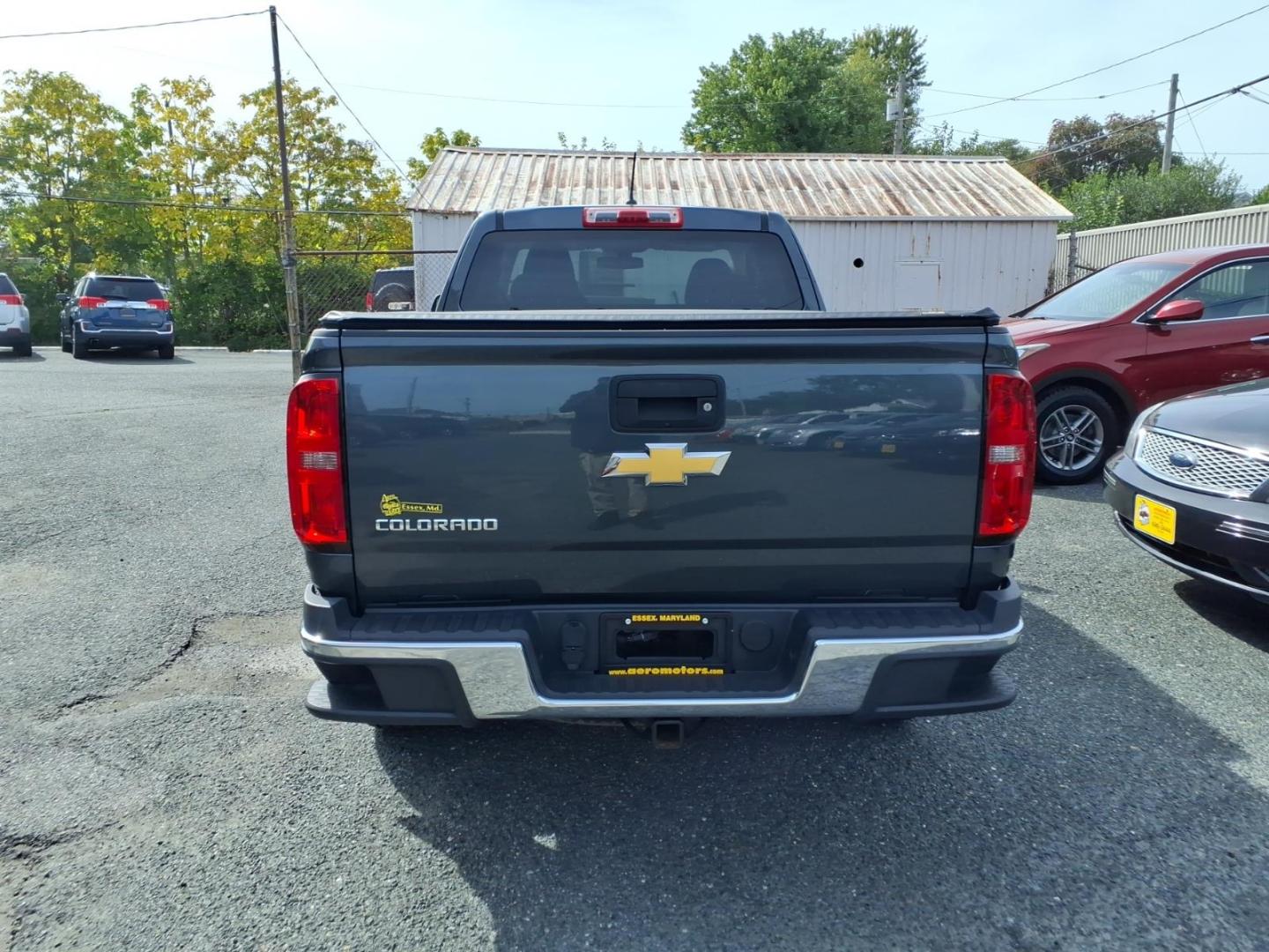 2016 Grey Chevrolet Colorado Work Truck (1GCHSBE36G1) with an 3.6L 6 Cylinder Fuel Injected engine, Automatic transmission, located at 50 Eastern Blvd., Essex, MD, 21221, (410) 686-3444, 39.304367, -76.484947- Photo#3